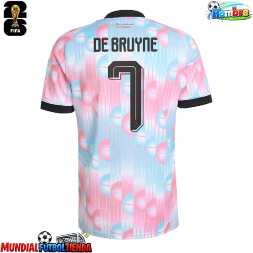 Camiseta Bélgica Kevin De Bruyne #7 Segunda Equipación Replica Mundial 2026 mangas cortas